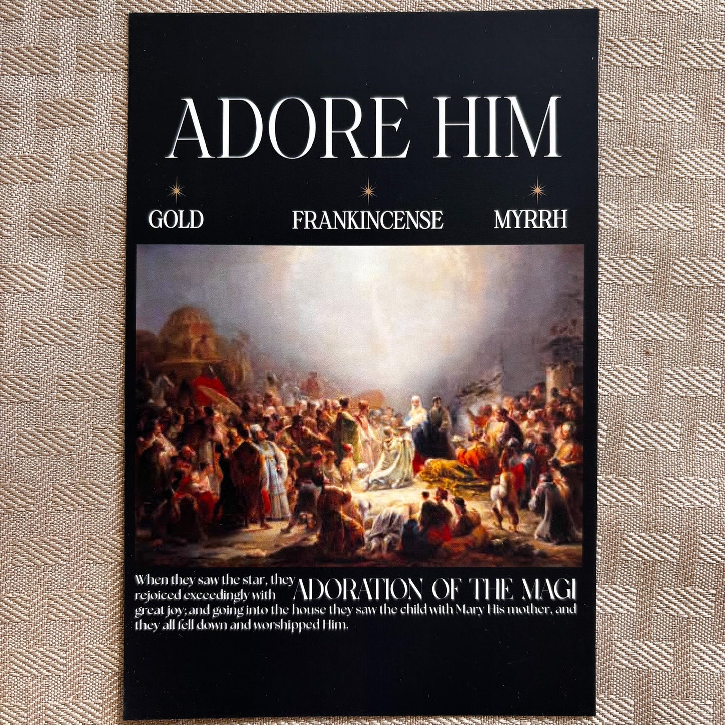 Adoration of the Magi Postcard