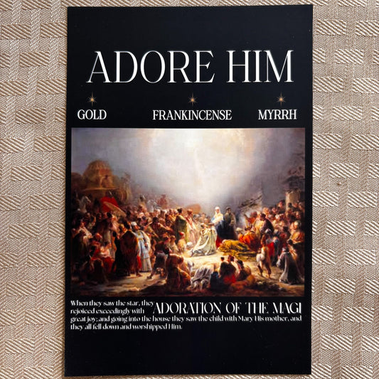 Adoration of the Magi Postcard