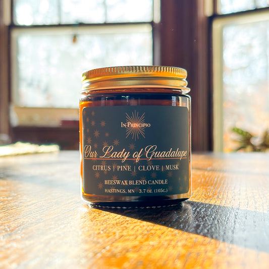 Our Lady of Guadalupe Mini Candle