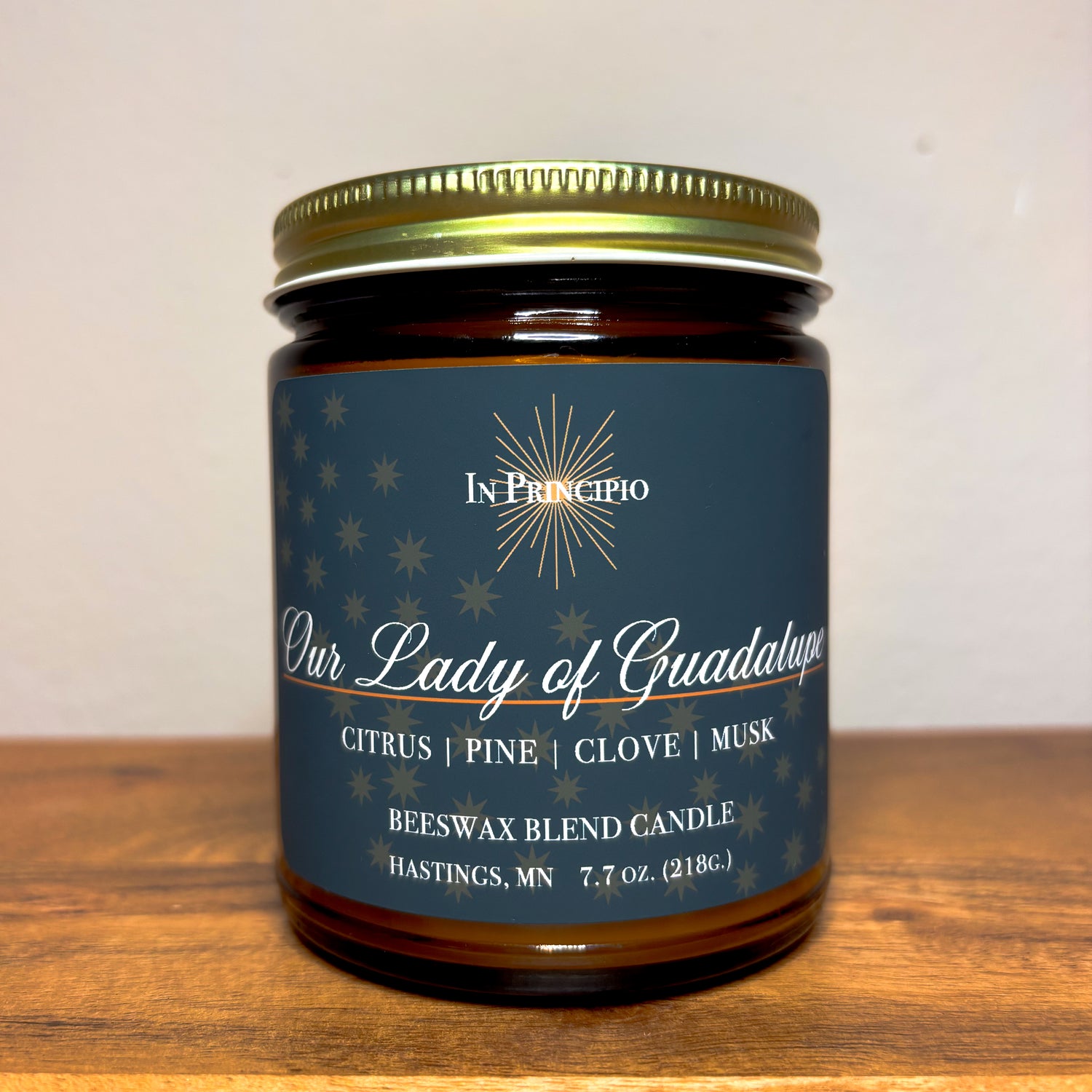 Our Lady of Guadalupe scented container candle